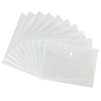 齐心(COMIX) C310A 防反光 按扣文件袋 A4 10个/套 单套价格