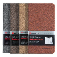 齐心(COMIX) C5833 软木纹皮面笔记本 48K 122张 多色 颜色随机 单本价格