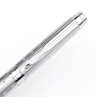 宝克(baoke) PM128 钢笔 金属材质 银色笔杆12支/盒 单盒价格