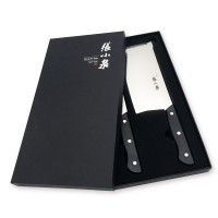 张小泉 D40170100 黑金钢刀具二件套 斩切刀 19cm 小厨刀 17.5cm 二件套 单套装