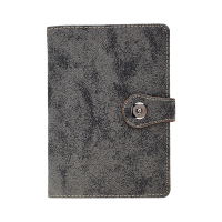 宝克(baoke) NB1418 精装款带扣 皮面本 高级简约 记事本 学生 办公 笔记本 文具 记事本 灰色 单本价格