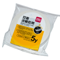 得力(deli) 30416 海绵胶 36mm*5y 12卷/盒 单盒价格