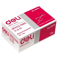 得力(deli) 0019 大头针金属立裁大头针3#固定针别布针 针办公用品 10盒/包 单包价格