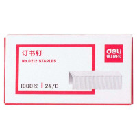 得力(deli) 0212 订书钉 24/6统一通用型订书针订书钉12#(1000枚/盒) 10盒/包 单包价格