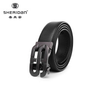 喜来登(XILAIDENG) NL180357S 男款皮带 牛皮 自动扣 高档锌合金 110-130cm 黑色单个装