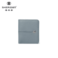 喜来登(XILAIDENG) NL180435S 钱包头层牛皮暗扣 9.5*10.5*1.5cm 0.1kg浅蓝色单个装