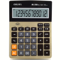 得力(deli) 1541A 语音计算器大按键12位大屏财务大号办公用品桌面商务型金色 1个价格