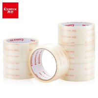 齐心(COMIX) JF4503-6 普透封箱胶带45mm*30y 6卷/筒 单筒价格