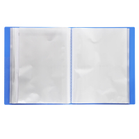 得力(deli) 5230 资料夹A4纸资料册30页插页文件夹 蓝色 单个装