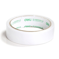 得力(deli) 30415 棉纸双面胶3.6cm *10y 双面胶 宽双面胶带 普通型双面胶 1卷