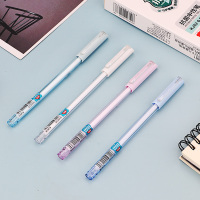 宝克(baoke) KJ02 全针管速干 水笔长效抑菌健康防疫轻奢办公笔0.5mm 笔杆颜色随机 12支/盒装