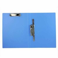 得力(deli) 5349 加厚A4 文件夹 8寸长压夹标准型长押夹 蓝色 单个装