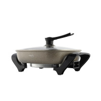 乐扣乐扣(Lock&Lock) EJP347GOD 多功能电火锅 4L 合金铝+电木+钢化玻璃 41.5×31×21cm