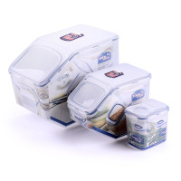 乐扣乐扣(Lock&Lock) HPL510S1FU 保鲜桶四件套 12L 5L 850mL PP+硅胶 单套装