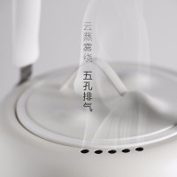 九阳(Joyoung) K10-T5 电热水壶复古茶艺煮茶壶烧水壶1L电茶壶304不锈钢调温保温白色