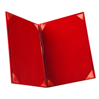 正彩 5330 A4绒面商务签约本/合同夹/签约夹/合同本/文件夹办公用品 红色 单本价格