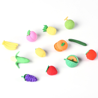 正彩 6408 水果系列套装橡皮擦小学生创意卡通可爱儿童文具学习用品幼儿园男女孩奖品礼物12只/盒 单盒价格