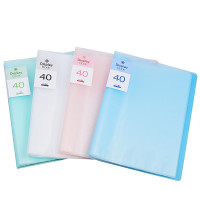 正彩 12140 资料册40页小清新糖果色插页文件夹用多层试卷袋奖状收集册 40页 单本价格