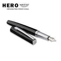 英雄 1706 好望角明尖)铱金笔(明尖)0.5MM 黑漆、黑砂 单支价格