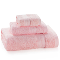 洁丽雅(Grace)毛巾家纺 纯棉螺旋断档加厚毛巾三件套 浴巾*1毛巾*1方巾*1