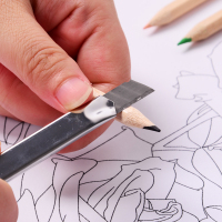 晨光文具 ASS91375 小号全金属美工刀裁纸刀壁纸刀界刀手工刀9mm 24把/盒 单盒价格