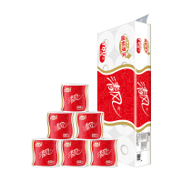 清风 JZ180g卷纸 几何系列 3层180克卫生纸*10卷 单提装