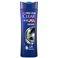 清扬(CLEAR) 清扬活碳净爽洗发水400g 男士去屑洗发露活炭净爽型 单瓶装