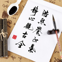 宝克(baoke) 1S003 狼毫毛笔 国画大中小楷初学者笔 书法笔套装 中楷 单套价