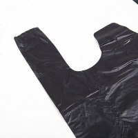 递乐(DiLe) 加厚型手提垃圾袋背心式垃圾袋大号黑色加厚型 60x90cm 单组装