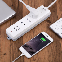 得力18251-03 新国标 防触电 总控开关 延长线插座/插排/插线板 单个装,