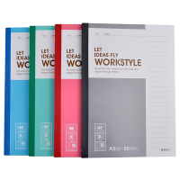 晨光(M&G)APYJU411 80页A5软抄本5本装 无线装订软抄 胶装本 时尚本册 办公软抄 ,软抄本 混色