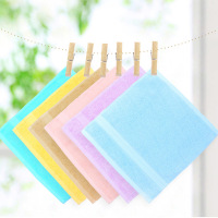 洁丽雅6731全棉方巾单条装 擦手巾儿童宝宝洗脸 纯棉柔软吸水成人 小毛巾混色单条 装