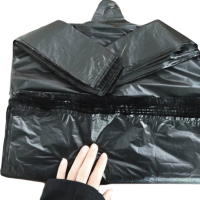 诚信达 垃圾分类专用环保背心垃圾袋 黑色5丝32*51cm 100只/包 单包装