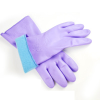 鲁运 T808-2 绒布加绒保暖 手套洗碗洗衣橡胶乳胶手套 单副价格