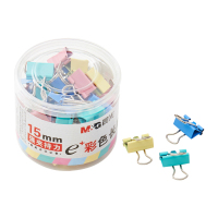 晨光(M&G) ABS92743 Eplus系列彩色长尾夹 15mm 60个/筒 单筒装