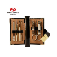 777(THREE SEVEN) NTS-6201BG 指甲刀套装 指甲剪 指甲钳自用修甲美护工具时尚便携7件套装