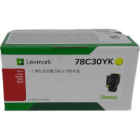 利盟(LEXMARK) 78C30YK(黄色) 碳粉盒银行客户K版专用 适用CS421/CS521dn