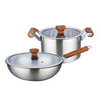 艾铂赫(IBOH) BH-T528 铂爵臻藏两件套 不锈钢锅具套装