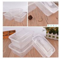 XHS 打包方盒 750ml次性餐盒耐冷一箱装300套/箱 单箱装