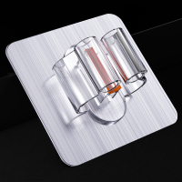 茶花 (CHAHUA)拖把挂钩拖把夹 免钉粘贴 单组装