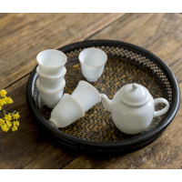 大润窑(DA RUN YAO) DRY013 象牙白套装-茶壶 茶壶180ml 茶海210ml 茶杯50ml*6 单套装