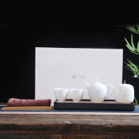 大润窑(DA RUN YAO) DRY011 日系简约 茶壶160ml 茶叶罐100g 茶杯50ml *2 套装 单套装