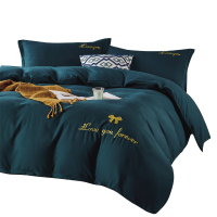 芳恩(faunen) FN-Z8023 深墨绿 臻绣纯色四件套 200*230cm