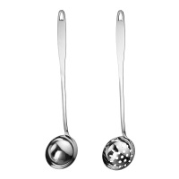 金穗慧采 烹饪器具小漏勺一把 大漏勺一把不锈钢粥勺长柄