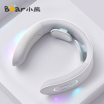 小熊(bear) 颈椎按摩器AMQ-B04K1 颈部按摩仪 劲锥脖子肩颈办公室护颈仪 富贵包热敷 雅白-16档