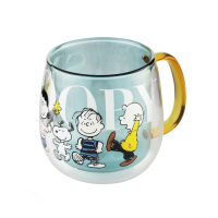 史努比(SNOOPY) SP-FJI055 史努比双层隔热玻璃杯360ml