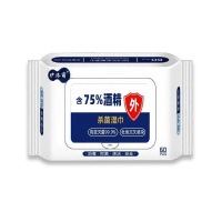 伊洛萌 75%酒精湿巾杀菌湿巾 60片/包