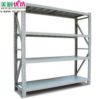 美厨优选仓库储物间货架置物架白色4层160*35*180