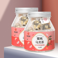 谯韵堂 蜜桃乌龙茶35g 罐装 三角包款白桃乌龙水蜜桃水果茶 10罐装