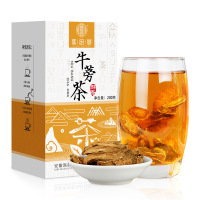谯韵堂 牛蒡茶200g大片盒装 牛旁蒡榜根泡茶压煮泡牛蒡根茶 10盒装